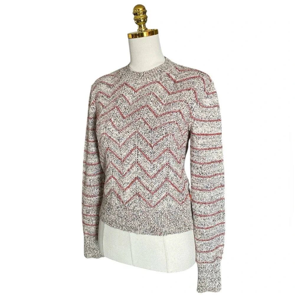 Free People Zig Zag Chevron Crewneck Sweater Size XS